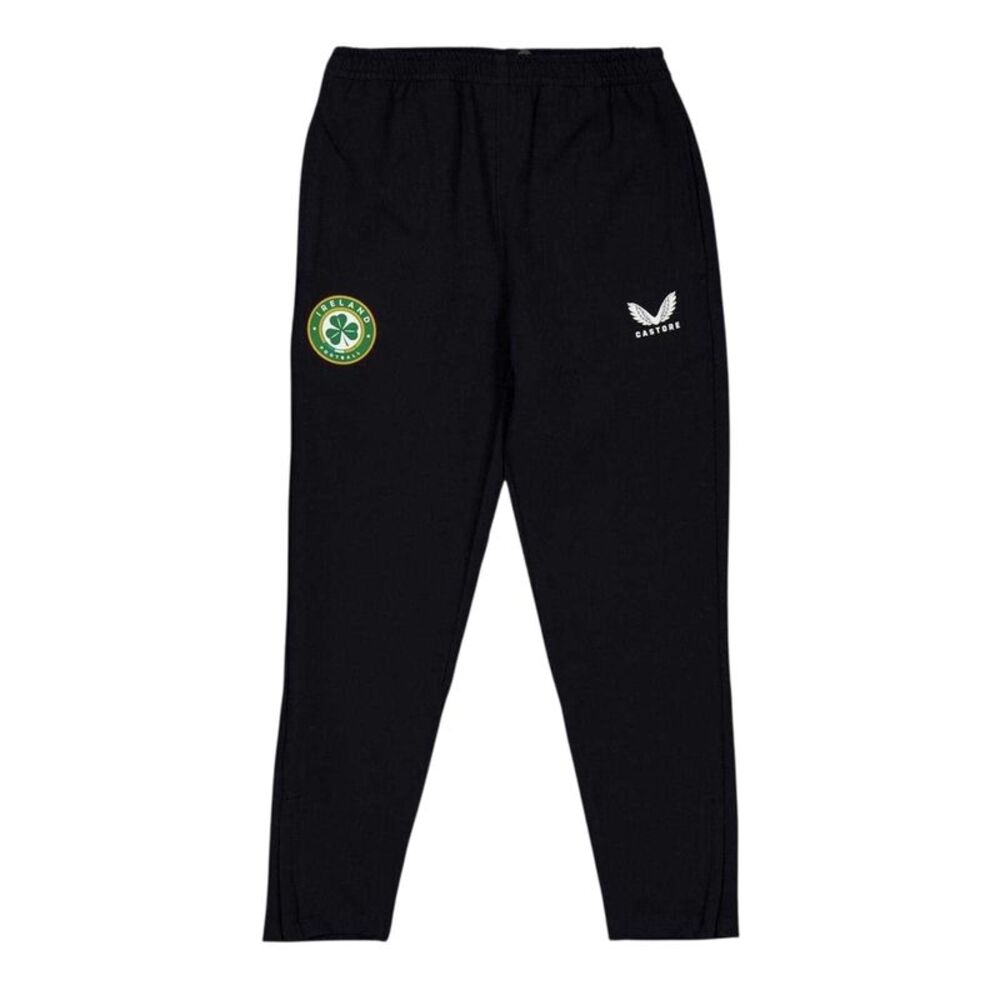 Castore Childrens/Kids Ireland Slim Tracksuit Bottoms / Black